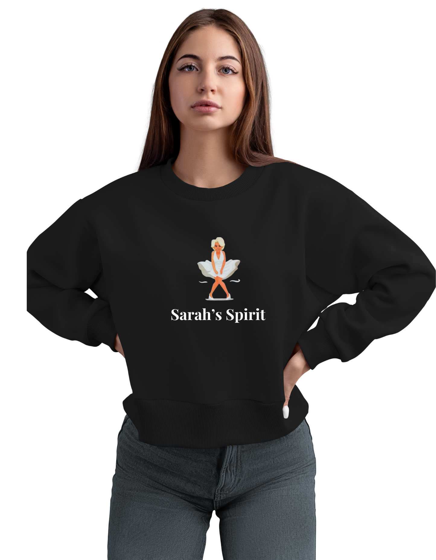 [Your Name]'s Spirit  Sweatshirt | Customized Black Sweatshirt | Personalized and Stylish