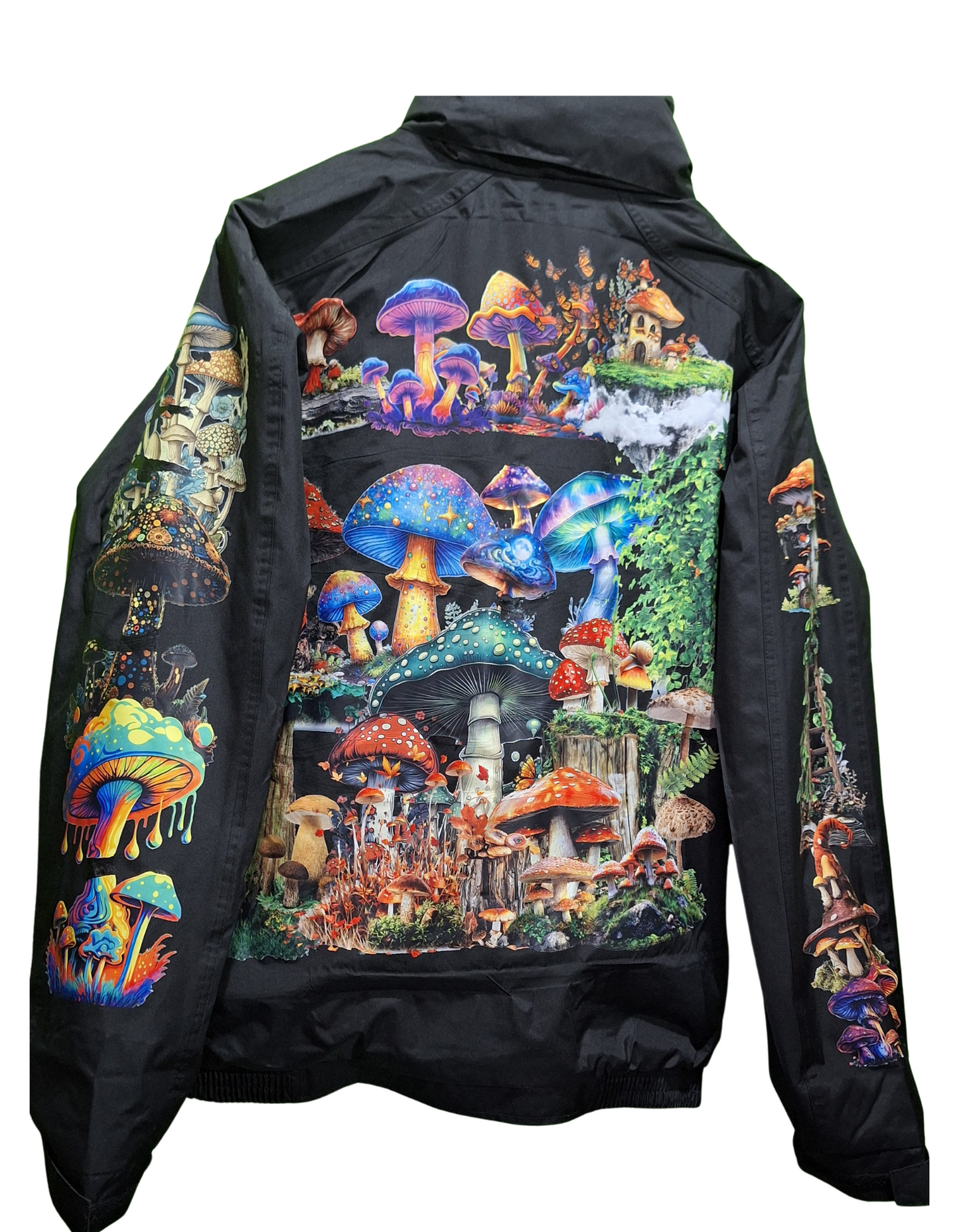 Bomber Jacket with Mushroom Design – Stylish and Warm Outerwear For Winter in Various Sizes