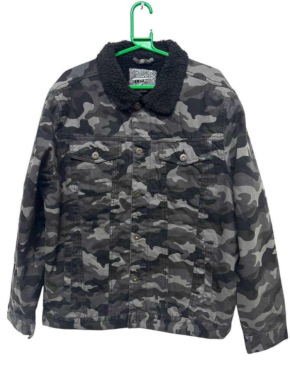 Camo Print Sherpa Jacket | Camouflage Print Jackets