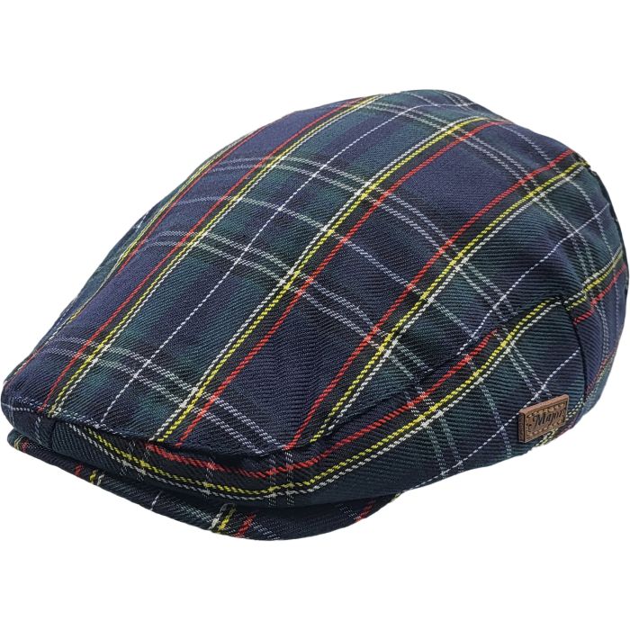 flannel flat cap 