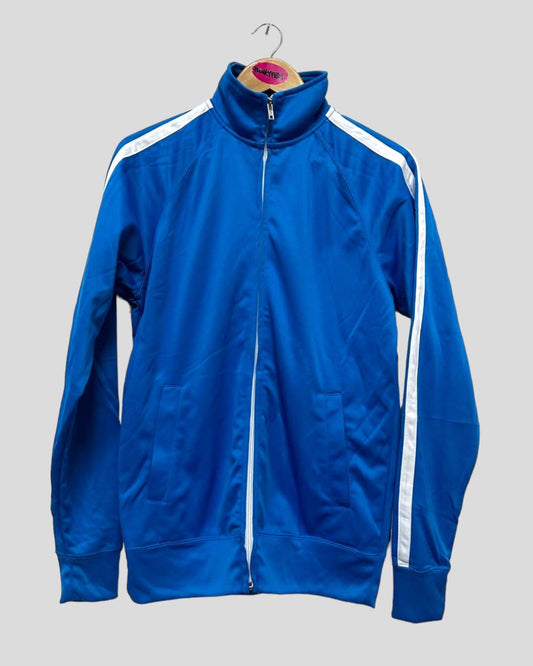 Men's High Neck Zip-through Track Top Jackets