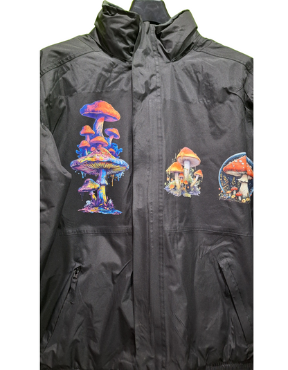 Bomber Jacket with Mushroom Design – Stylish and Warm Outerwear For Winter in Various Sizes