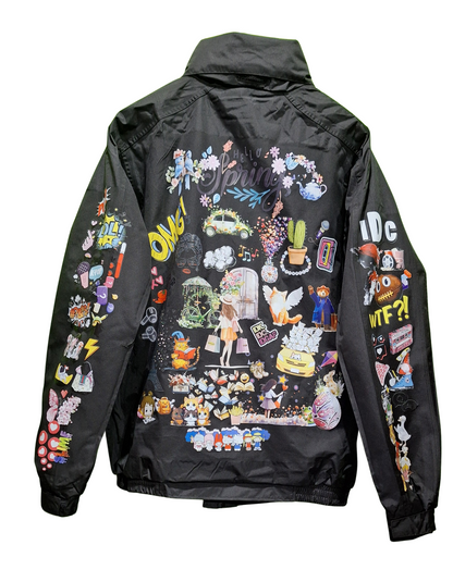 Bomber Jacket with Hello Spring Design – Stylish and Warm Outerwear For Winter in Various Sizes