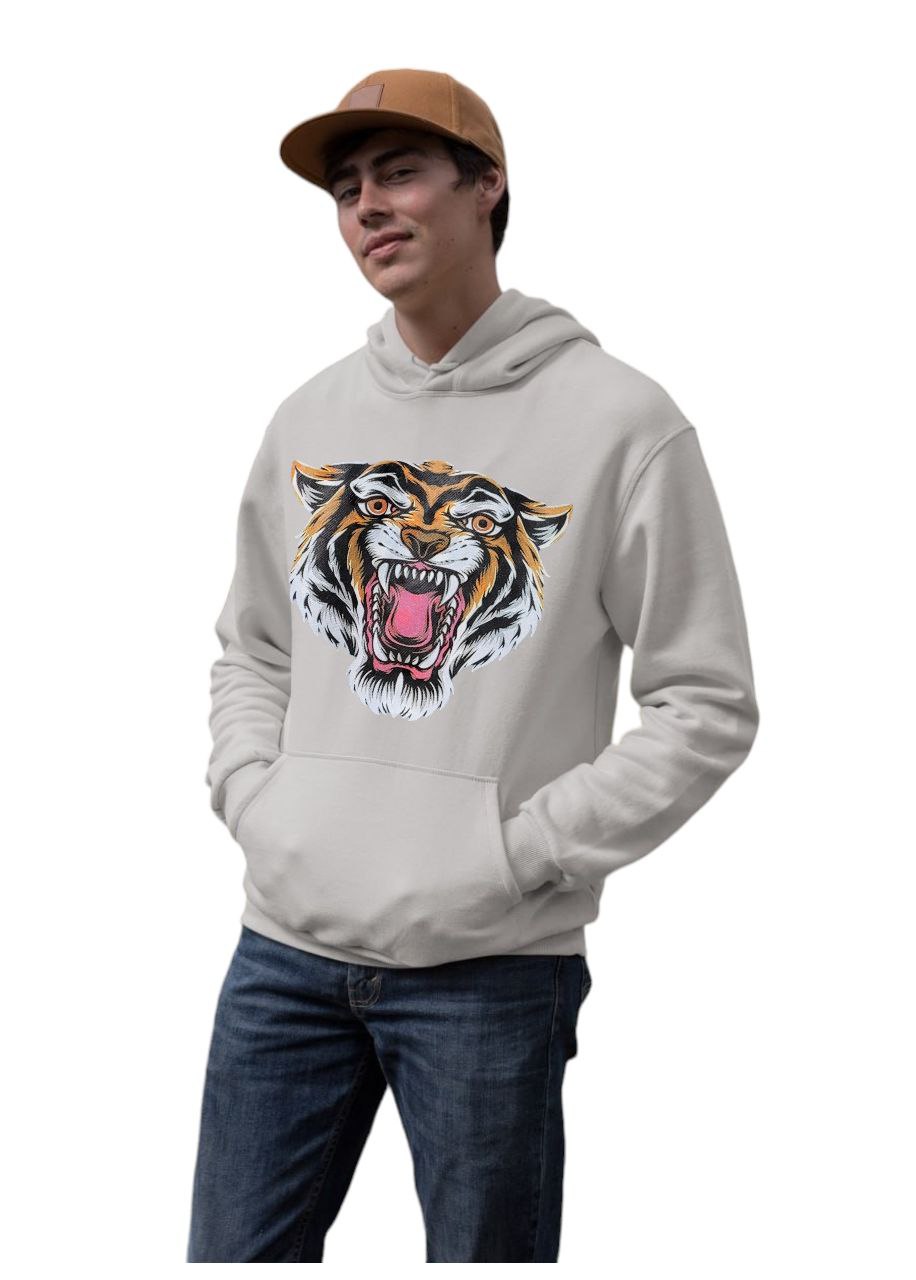 Tiger Custom Unisex Graphic Hoodie | Rock Band Graphic Hoodie | Different Color & Sizes from Kids to Adult