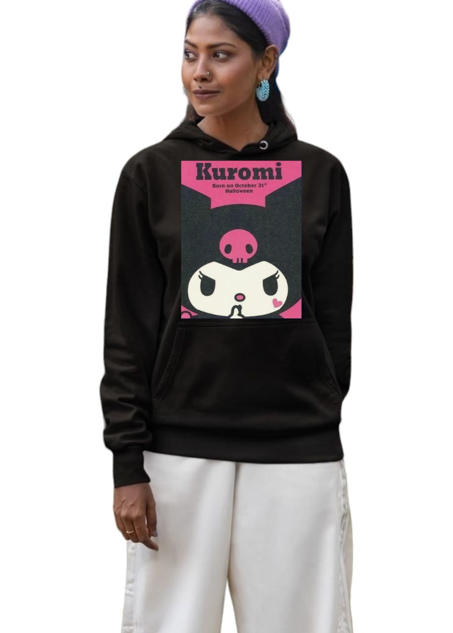 Kuromi Custom Unisex Graphic Hoodie | Rock Band Graphic Hoodie | Different Color & Sizes from Kids to Adult