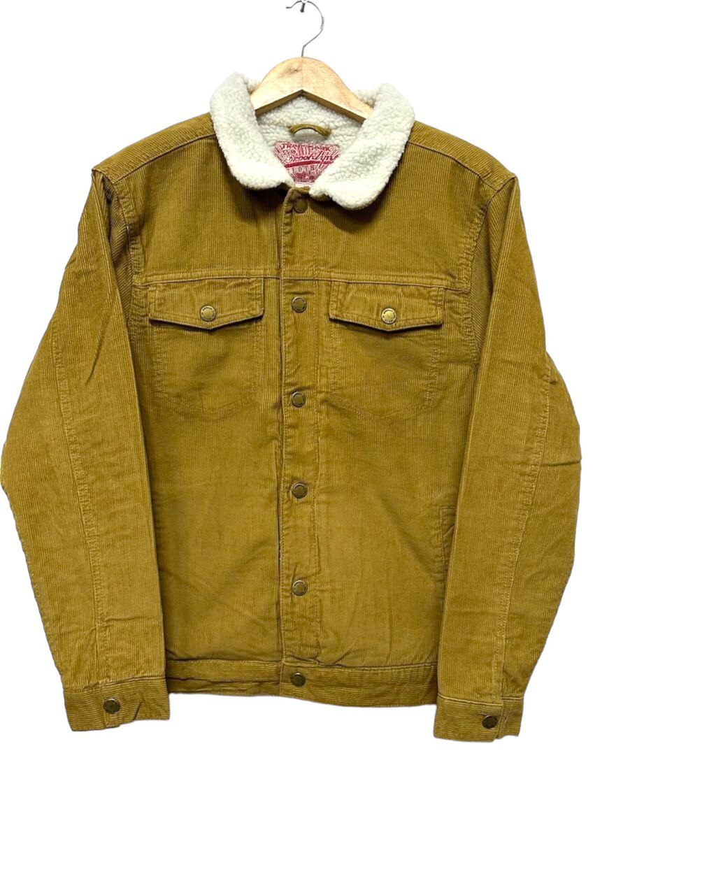 Customized Graphic Kuromi Design Khaki  Corduroy Jacket | Brooklyn Men's Corduroy Jacket