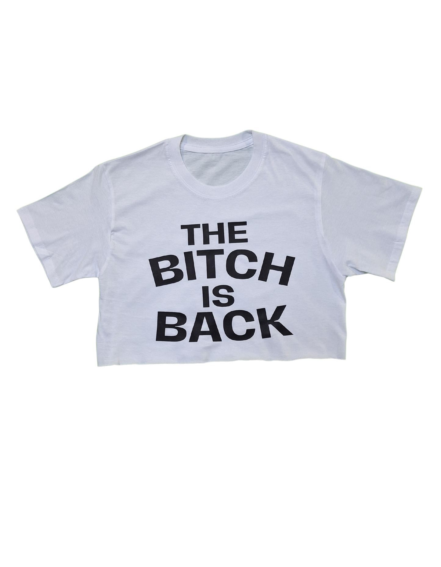 The Bitch is Back Crop Customised T-shirt - Graphic T-shirt | Customised Tees