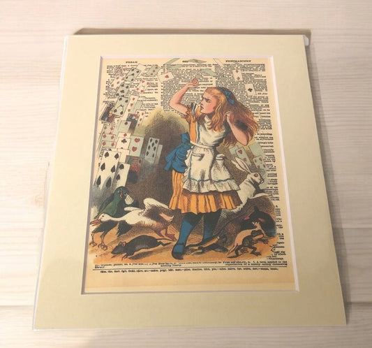 Alice in Wonderland Poster  - Unique Art Print Hard Board Poster Classic Storybook Art