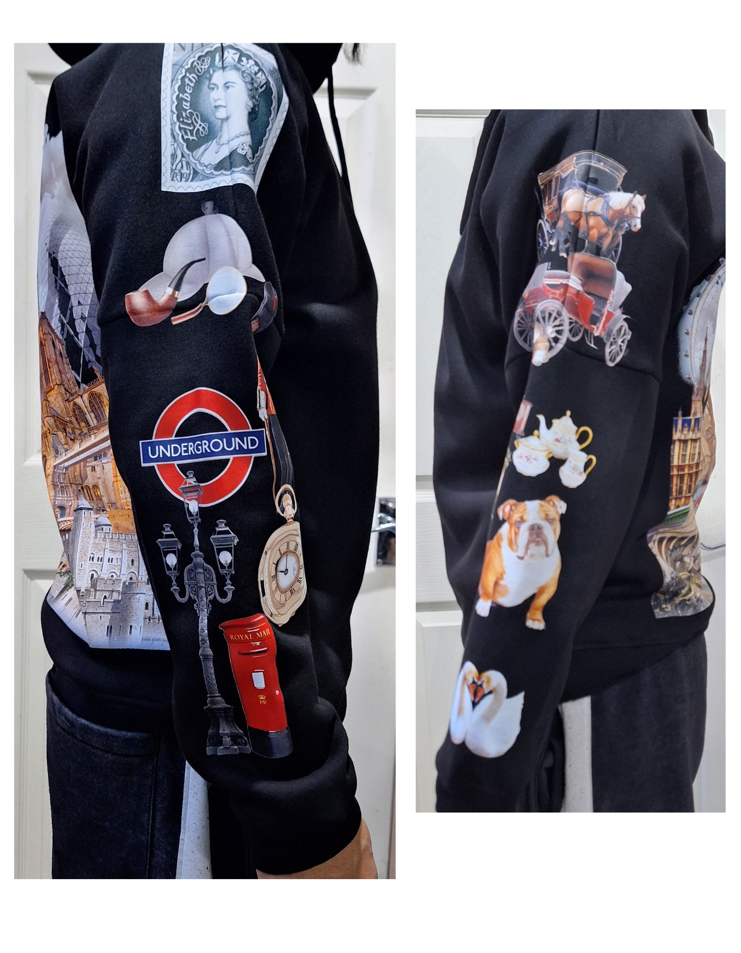London Custom Graphic Hoodie – Unisex, All Sizes l Printed hoodie London design