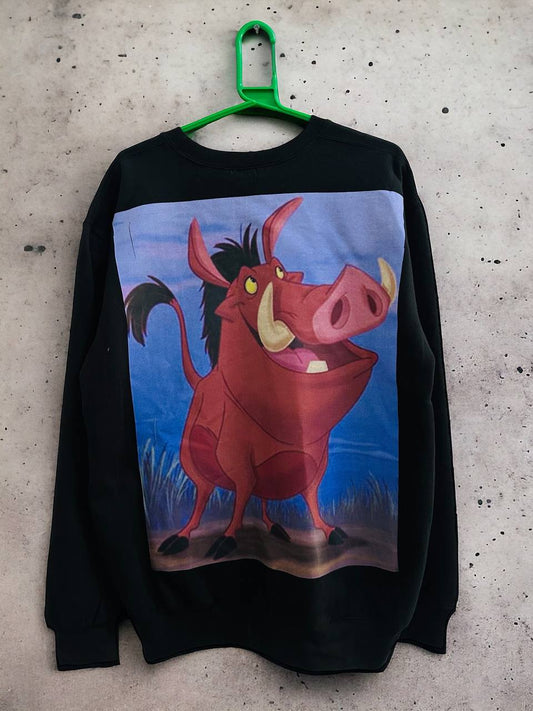 Pumbaa Design Custom XL Size Sweatshirts  - Graphic Unisex Sweatshirts | Various Color