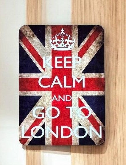 London-Themed Wooden Metal Magnet - Perfect Gift and Stylish Fridge Decor