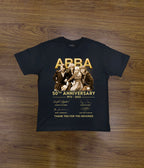Abba 50th Anniversary | Screen Print Graphic T-Shirt - MAXGRG