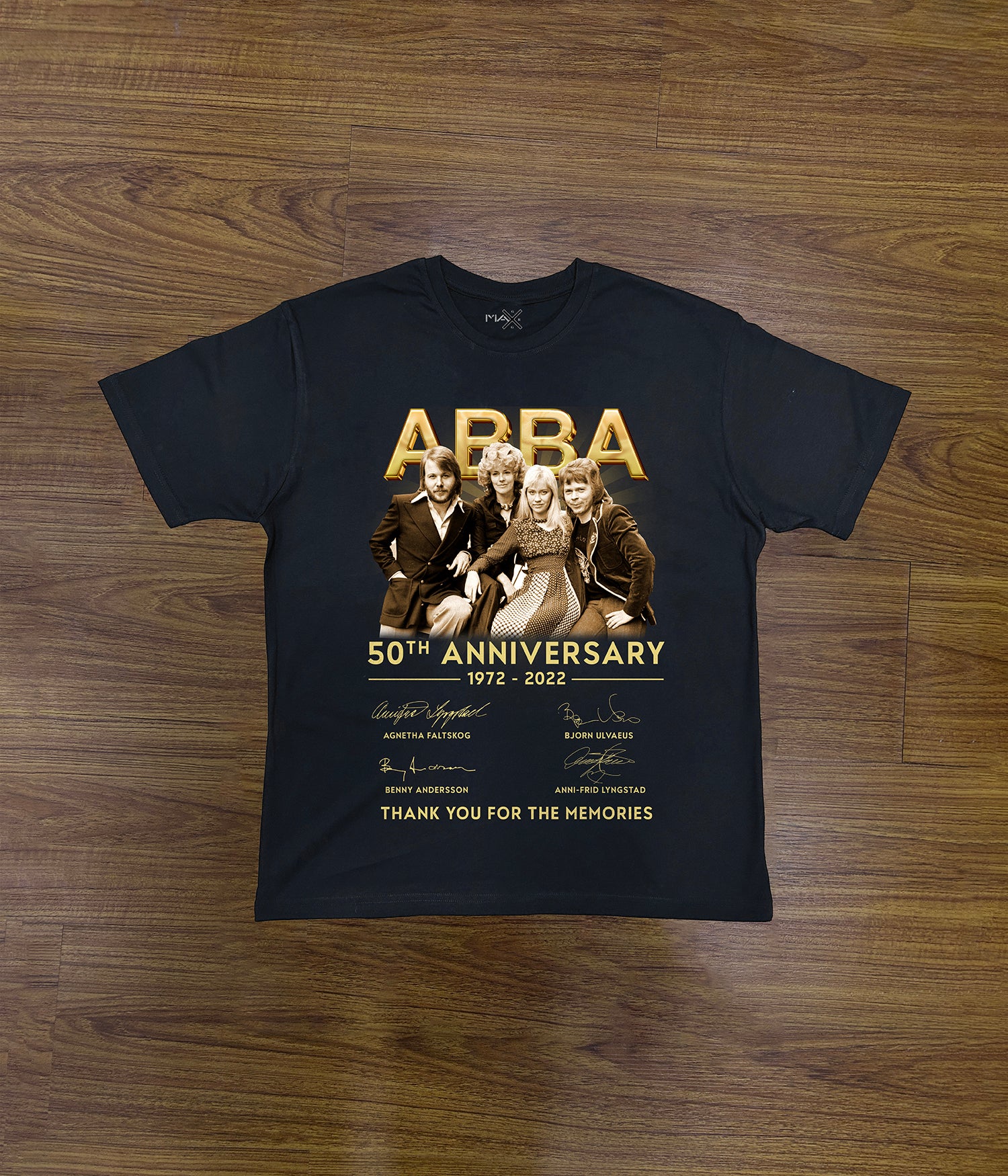 Abba 50th Anniversary | Screen Print Graphic T-Shirt - MAXGRG