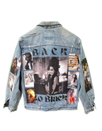 Back To Black Vintage Customised Graphic Denim Jackets - MAXGRG