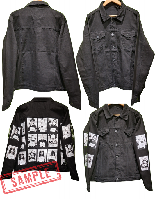 Amy Winehouse Vintage Denim Jacket Graphic design Iron On Mens Womens Kids