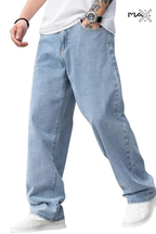 Vintage Blue Baggy Jeans Pants - MAXGRG
