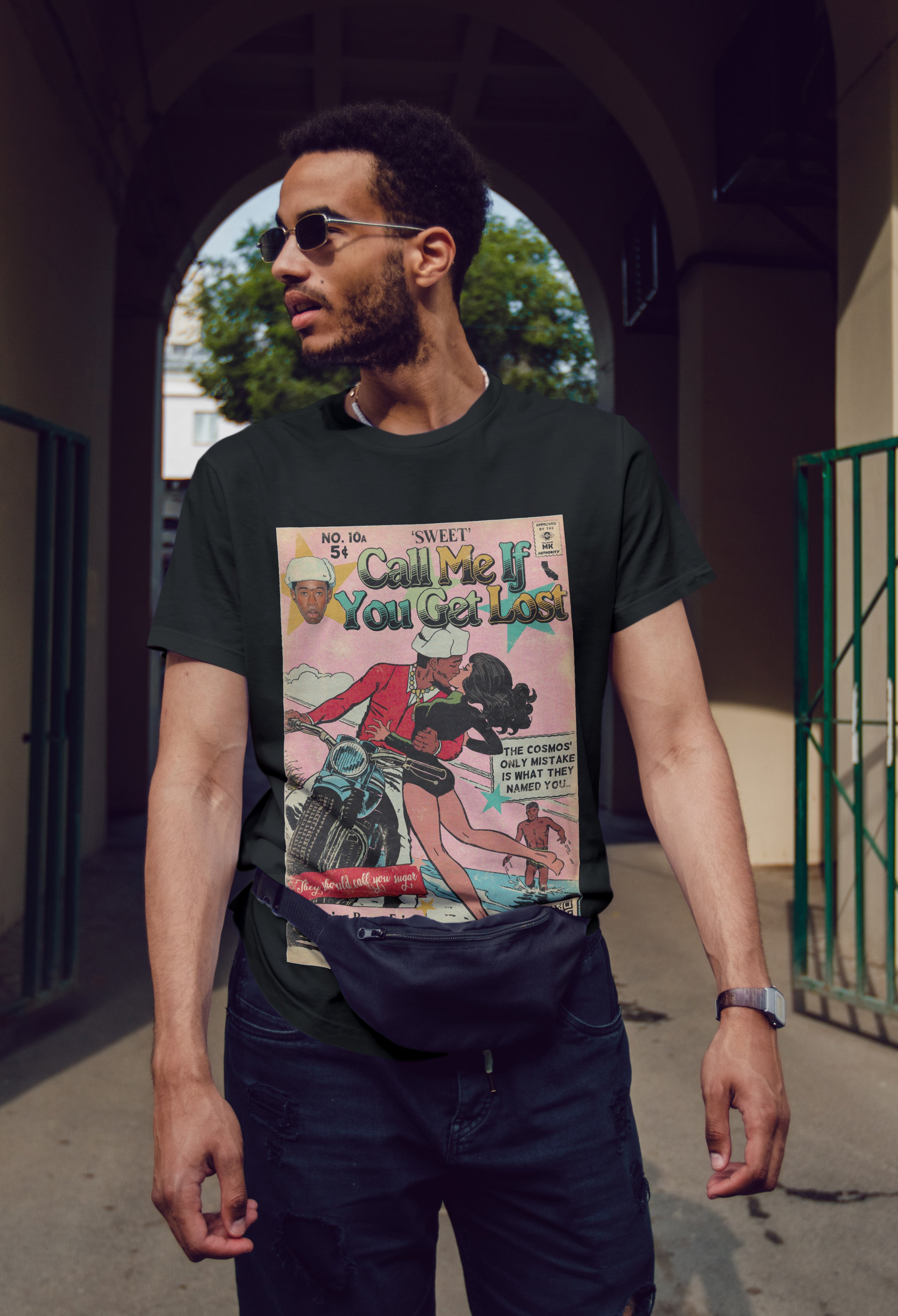 Call me if you get lost | Screen Print Graphic T-Shirt - MAXGRG