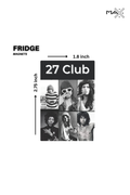 The 27 Club Fridge Magnets