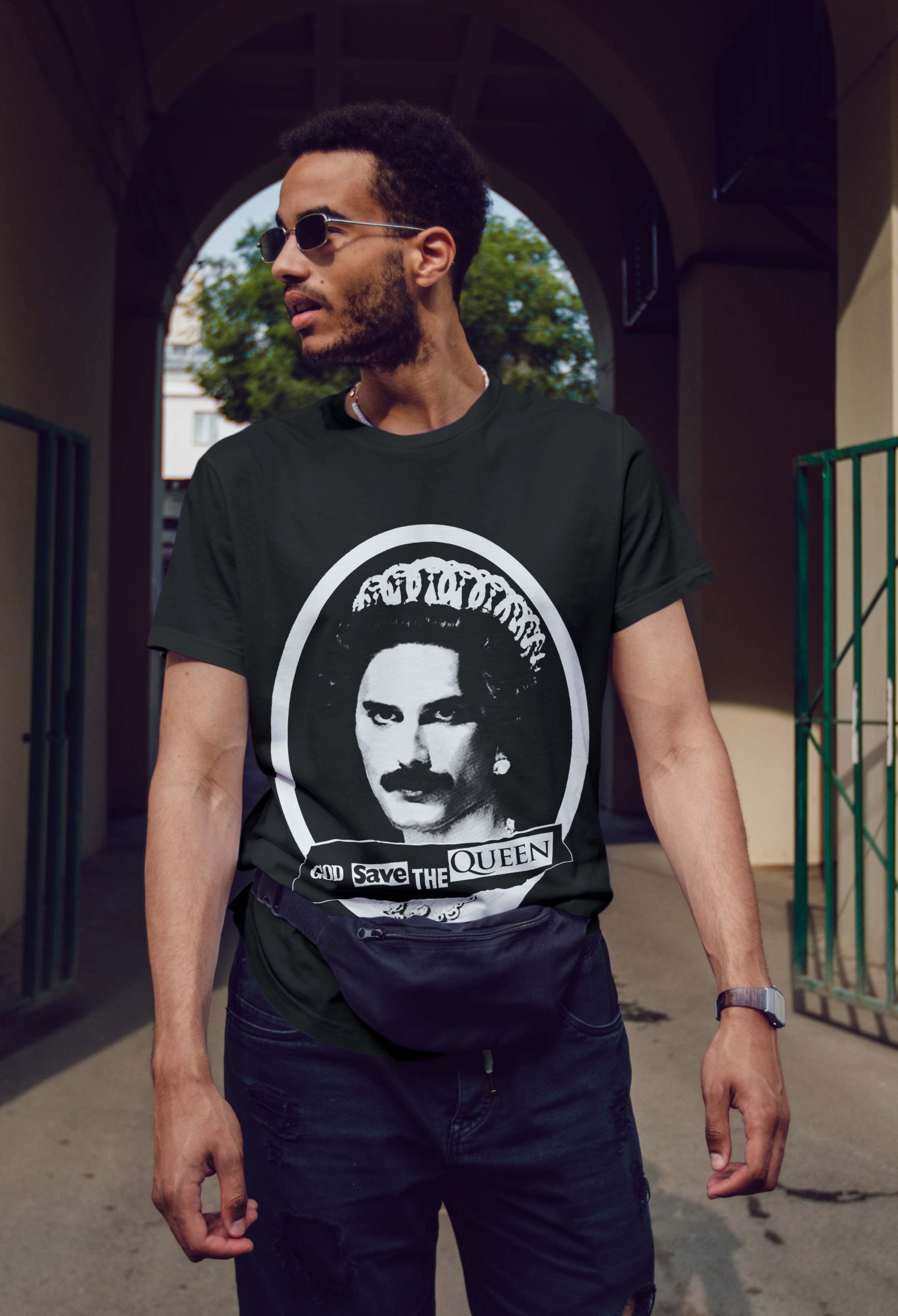 God Save the Queen | Screen Print Graphic T-Shirt - MAXGRG