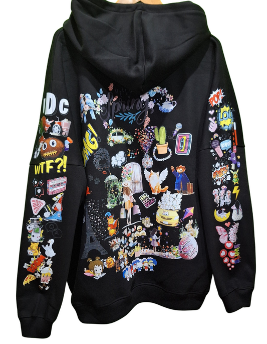 Hello Spring Custom Graphic Printed Hoodie I Unisex Graphic Hoodie Various Colours And Sizes