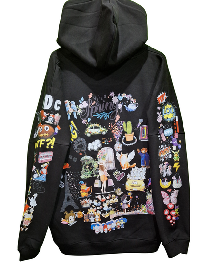 Hello Spring Custom Graphic Printed Hoodie I Unisex Graphic Hoodie Various Colours And Sizes