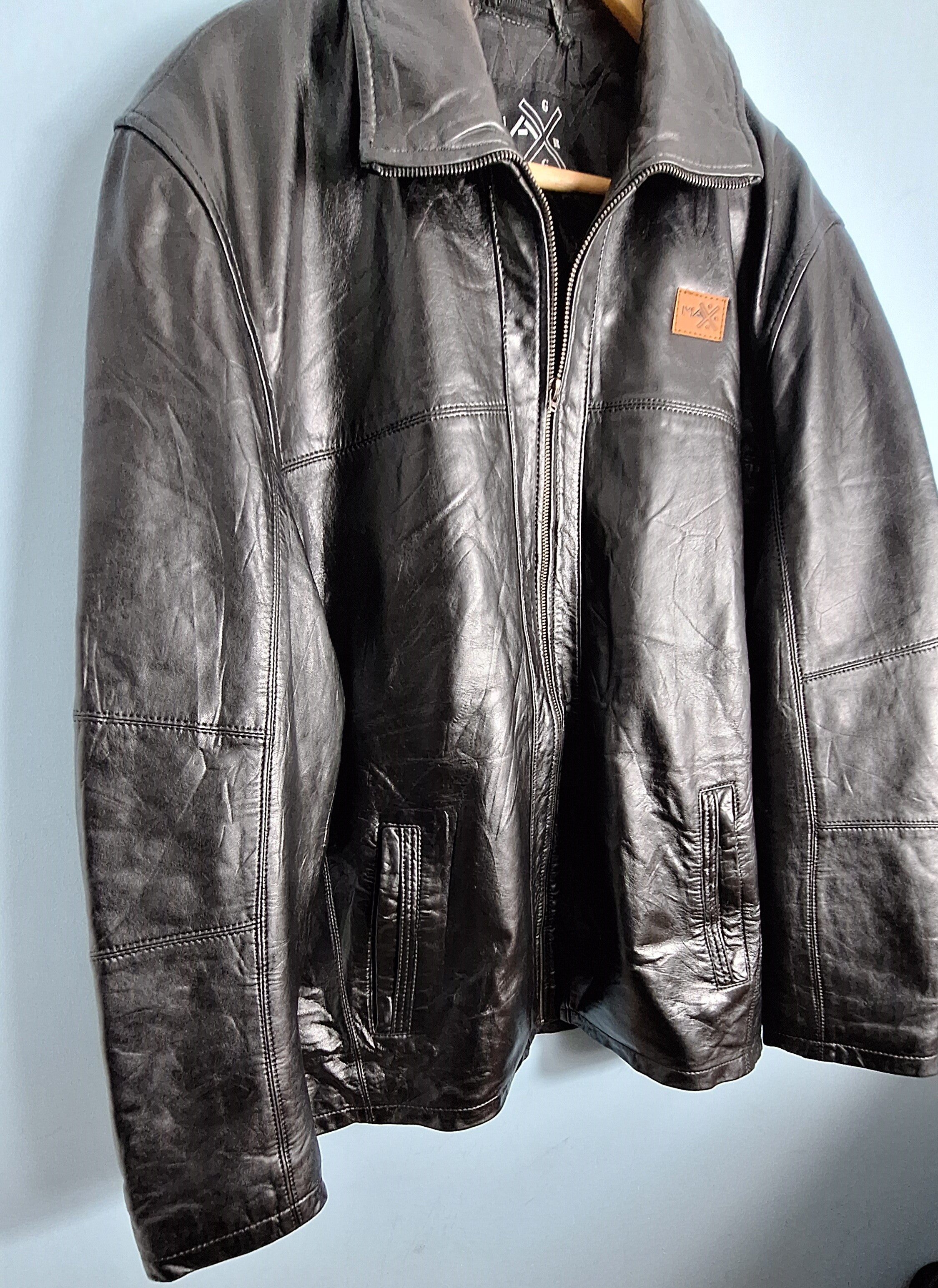Men’s Genuine Leather Jacket – MAXGRG