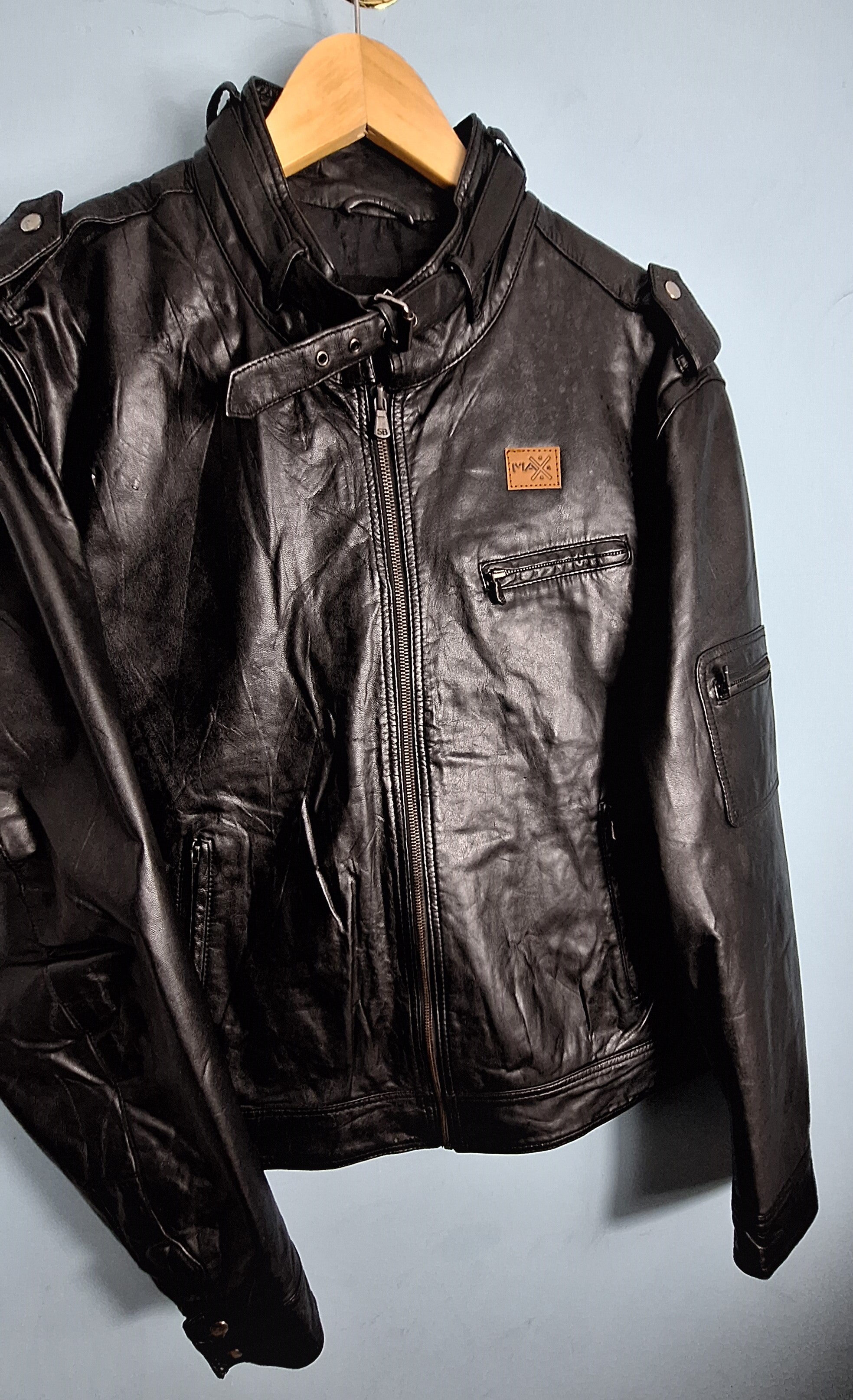 12 Men’s Genuine Leather Jacket  MAXGRG