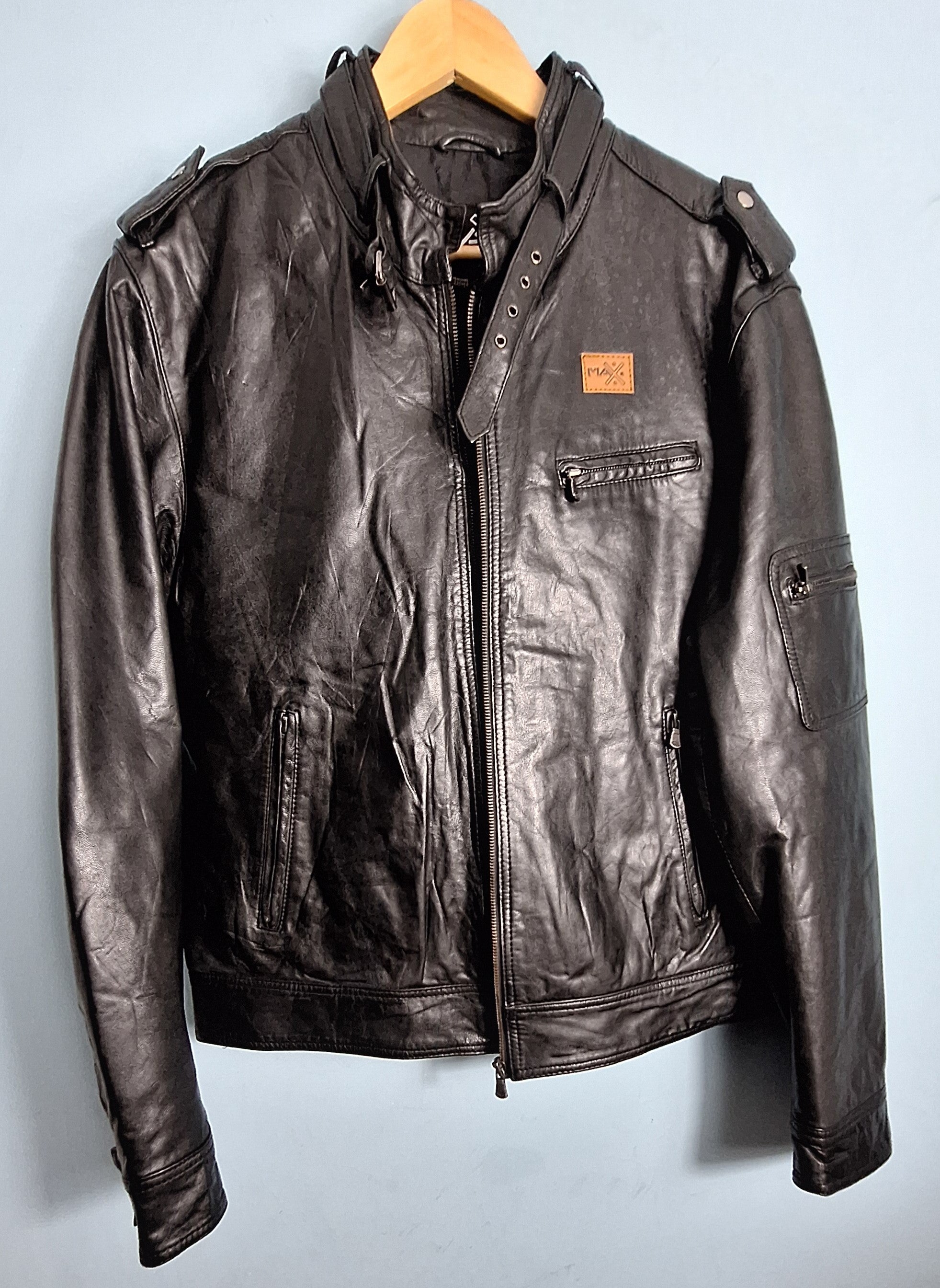 12 Men’s Genuine Leather Jacket  MAXGRG