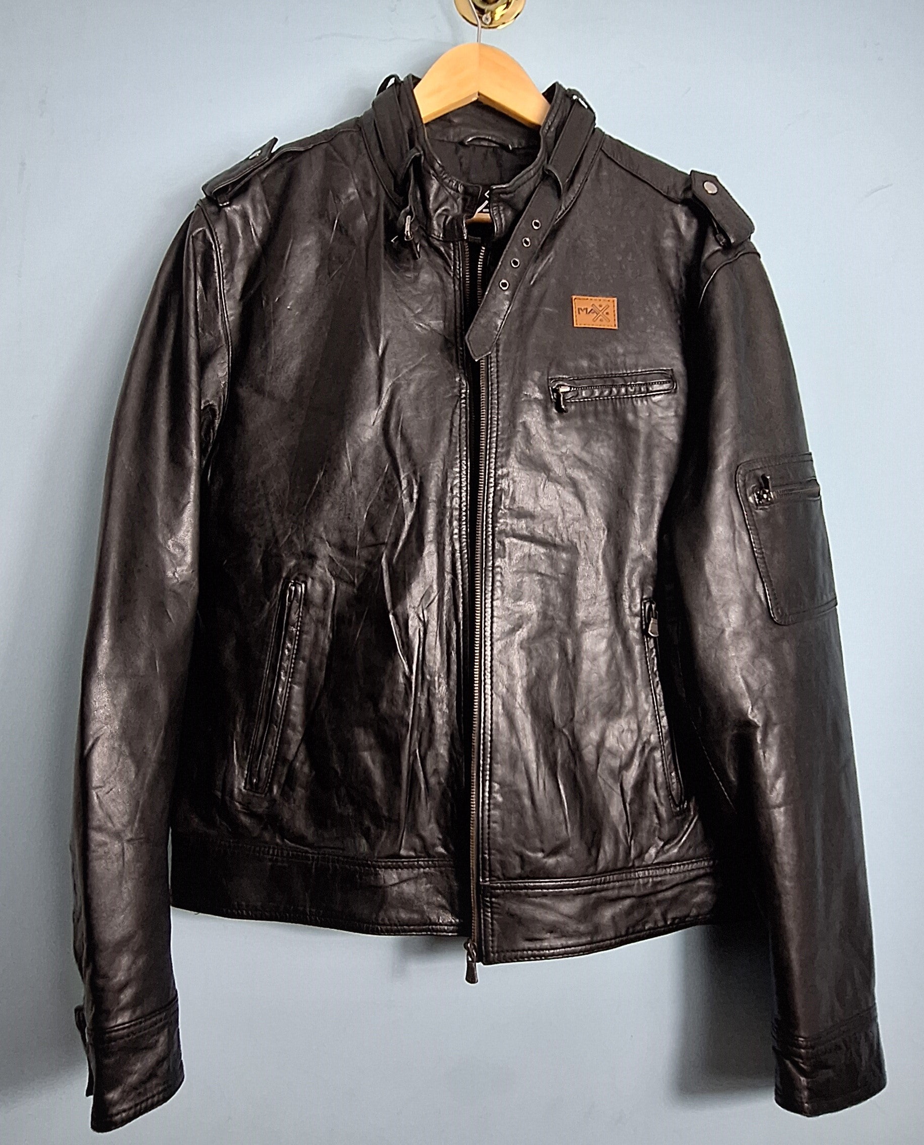 12 Men’s Genuine Leather Jacket  MAXGRG