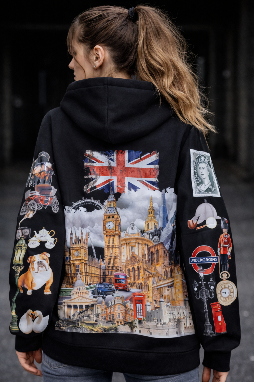 London theme hoodie 