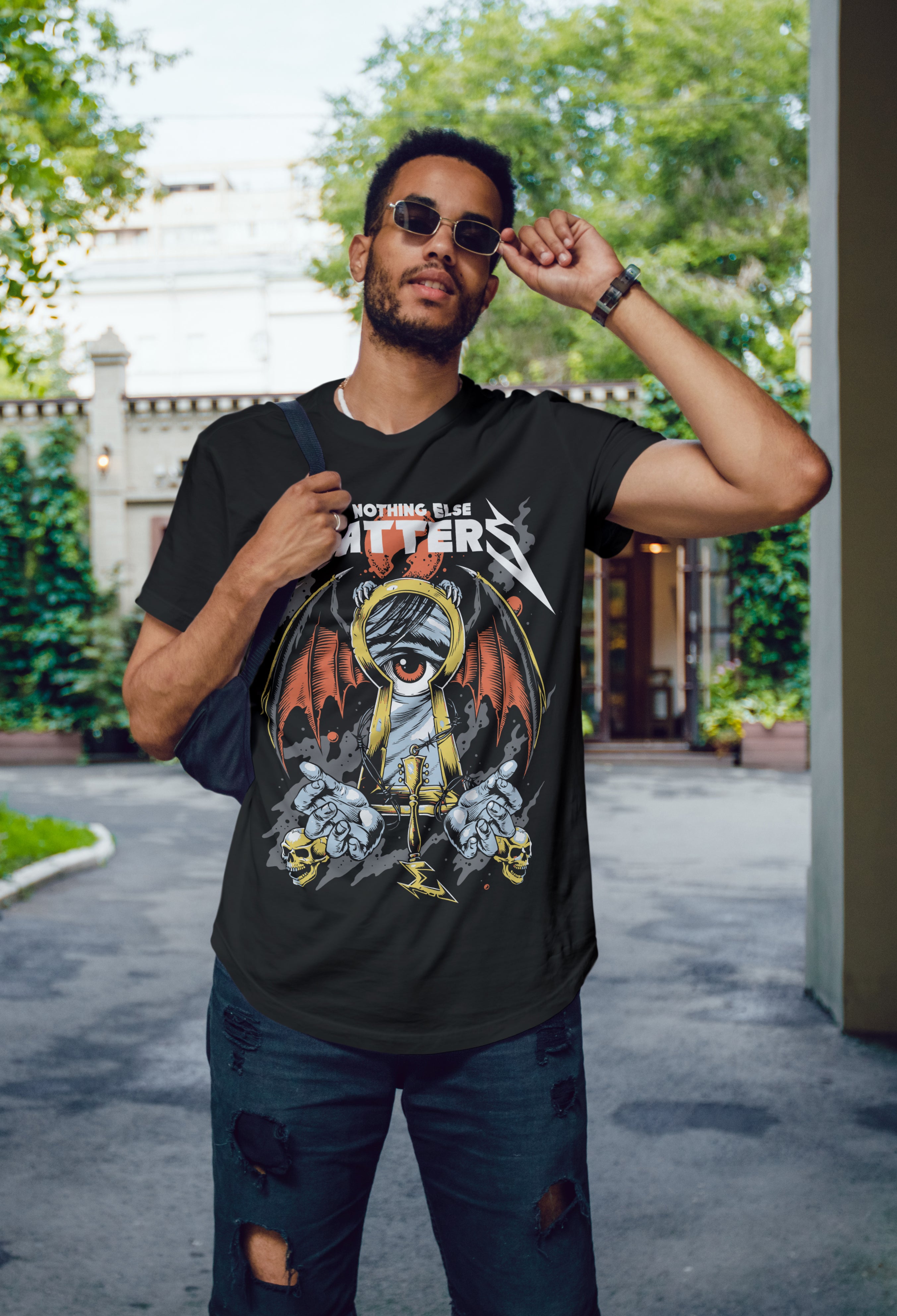 Nothing Else Matter | Screen Print Graphic T-Shirt - MAXGRG