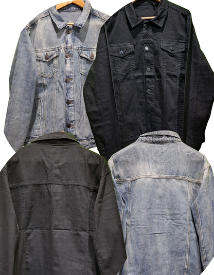 Unisex Plain Denim Jacket - Grade A Quality - Various Sizes  Colors