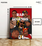 Legends of Hip Hop Singers Poster
