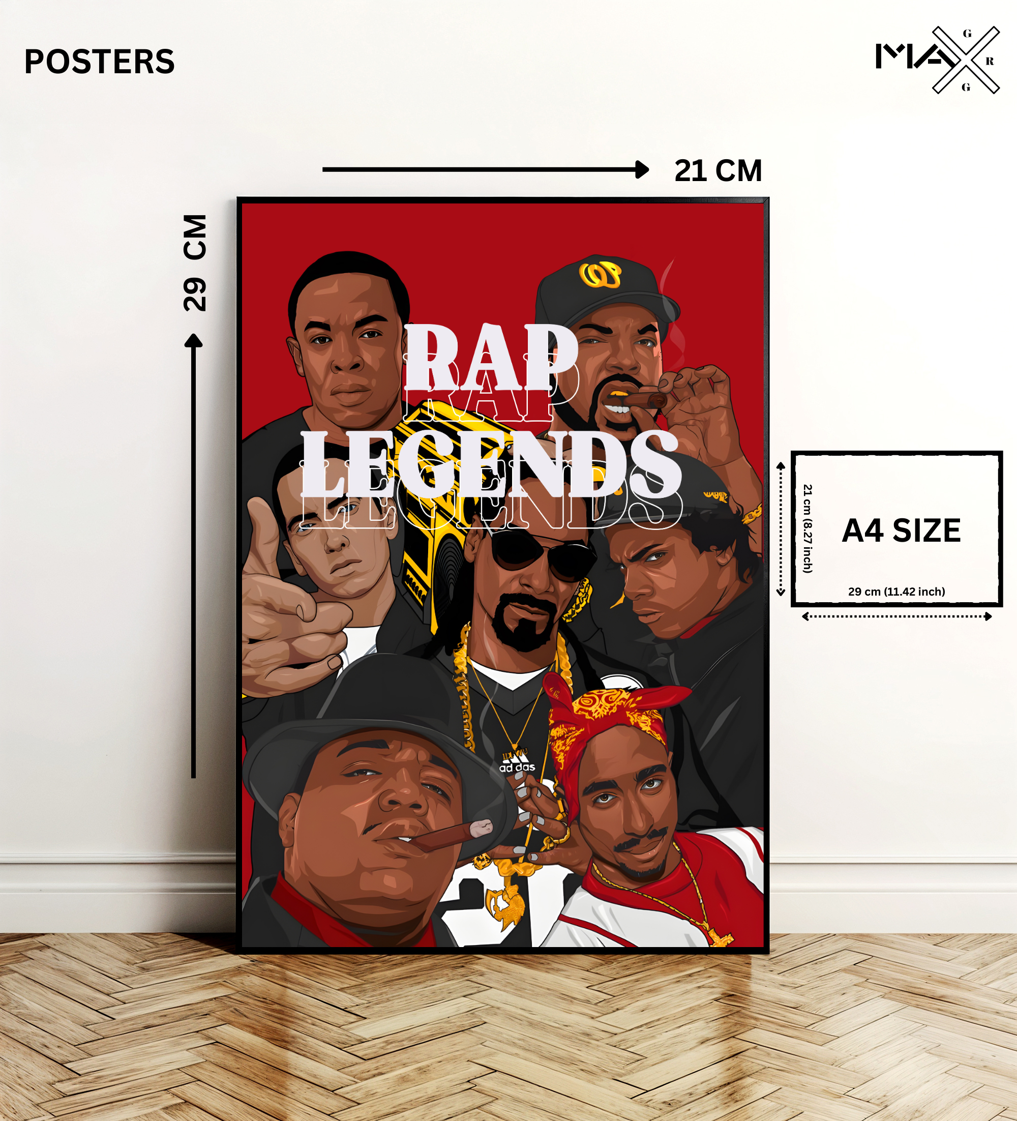 Legends of Hip Hop Singers Poster