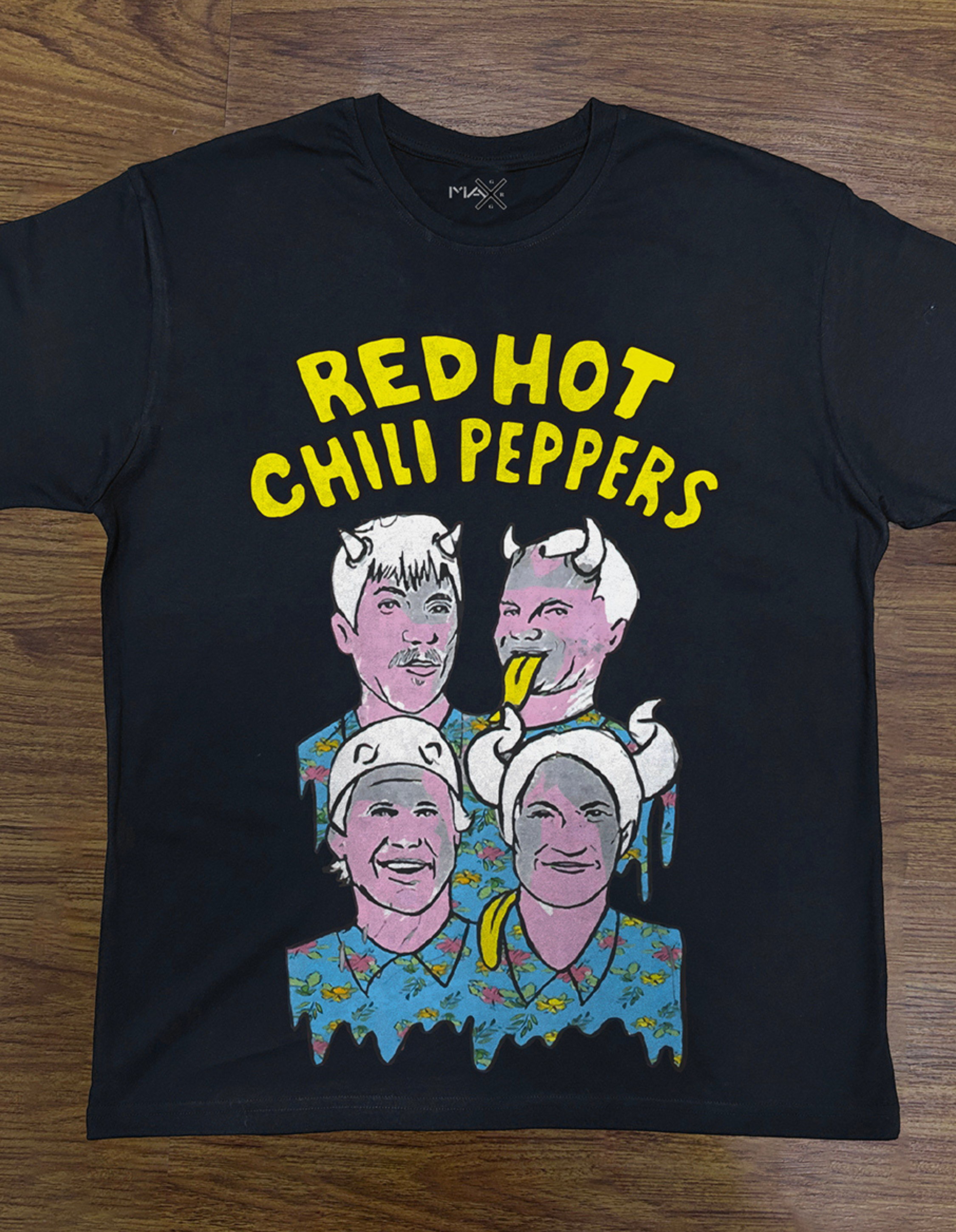 Red Hot Chili Peppers | Screen Print Graphic T-Shirt - MAXGRG