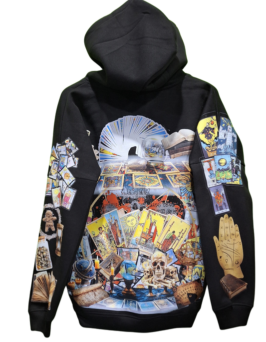 Tarot Theme Custom Graphic Printed Hoodie I Unisex Graphic Hoodie Various Sizes
