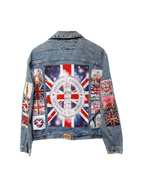 British Flag Customised Graphic Denim Jackets - MAXGRG