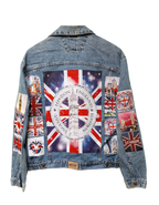 British Flag Customised Graphic Denim Jackets - MAXGRG