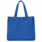 Washed Denim Tote Bag – Vintage Style Everyday Shopper