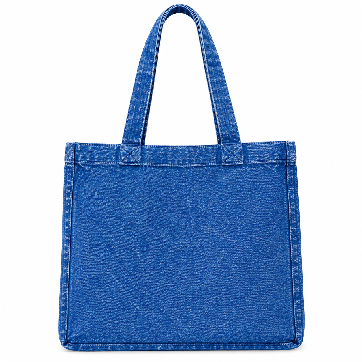 Washed Denim Tote Bag – Vintage Style Everyday Shopper