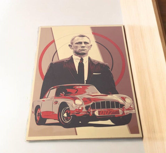 James Bond Poster - A4 Size Hard Board Poster