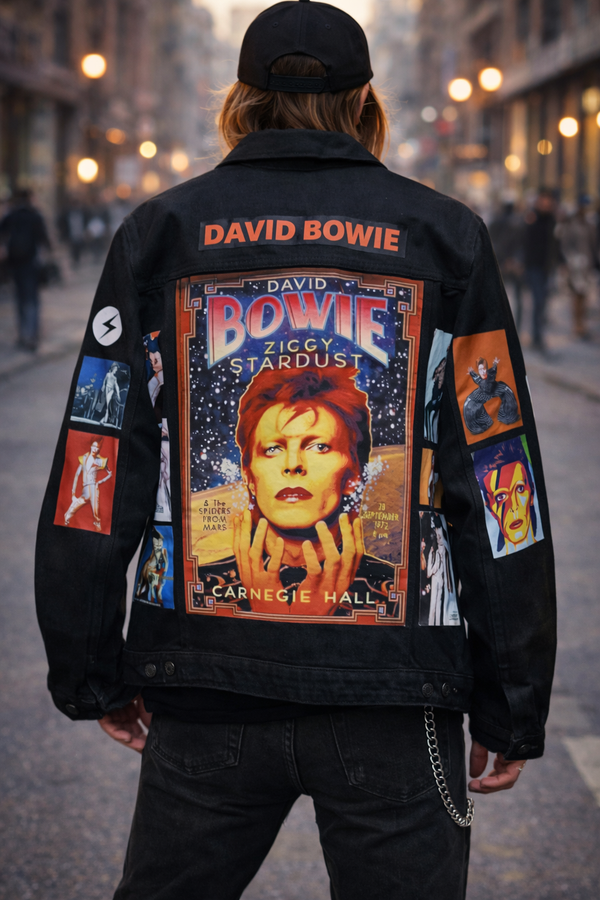 David Bowie theme denim jacket 