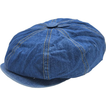 Denim Summer Newsboy Cap - Stylish Comfort for Warm Weather