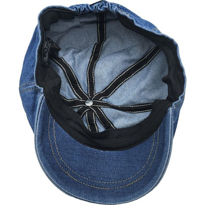 Denim Summer Newsboy Cap - Stylish Comfort for Warm Weather