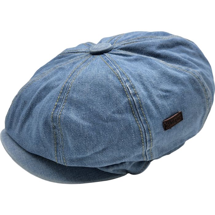 Denim Summer Newsboy Cap - Stylish Comfort for Warm Weather