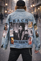 Amy back to black denim jacket 