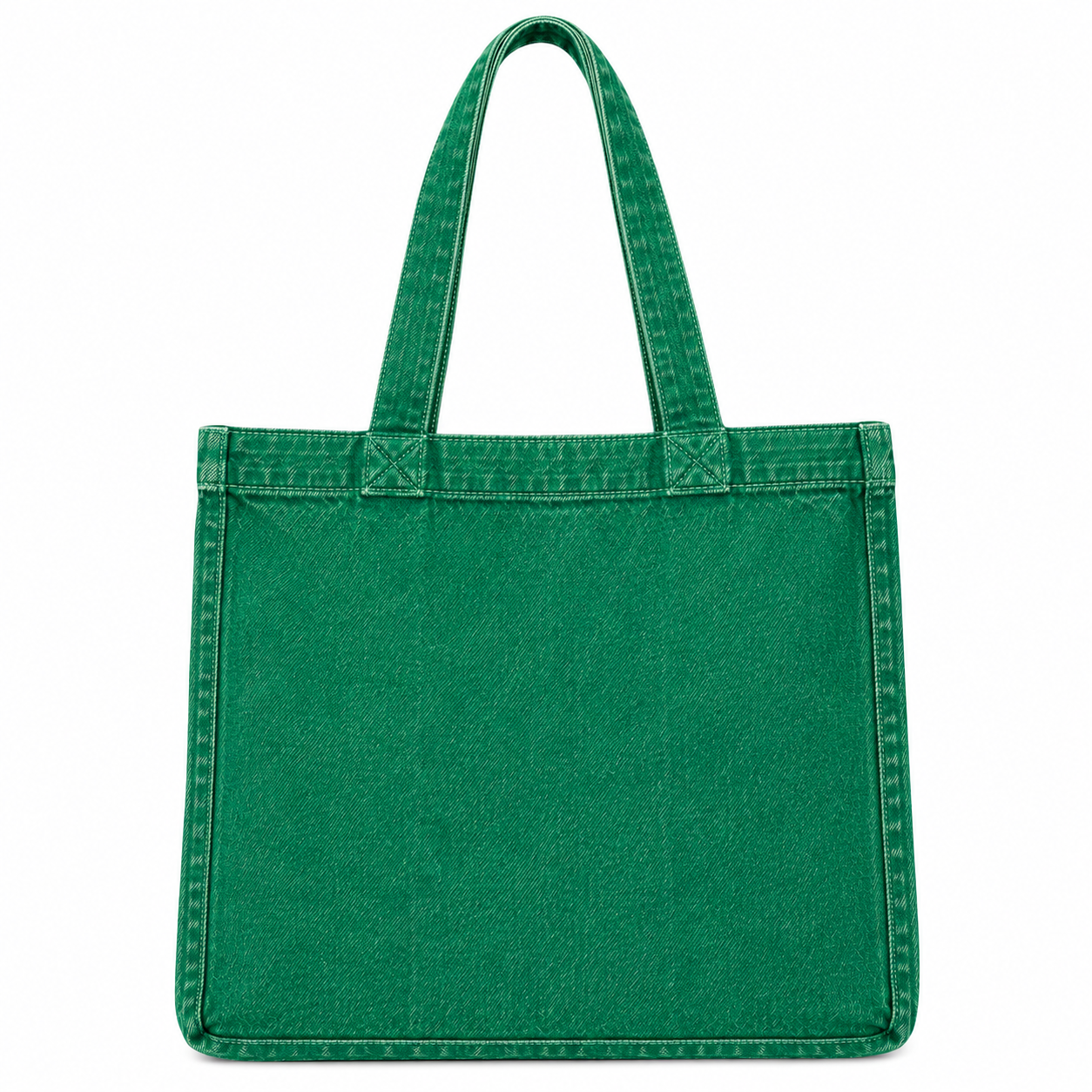 Washed Denim Tote Bag – Vintage Style Everyday Shopper