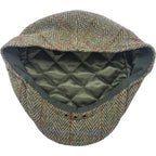 Classic Wool Herringbone Checked Flat Cap
