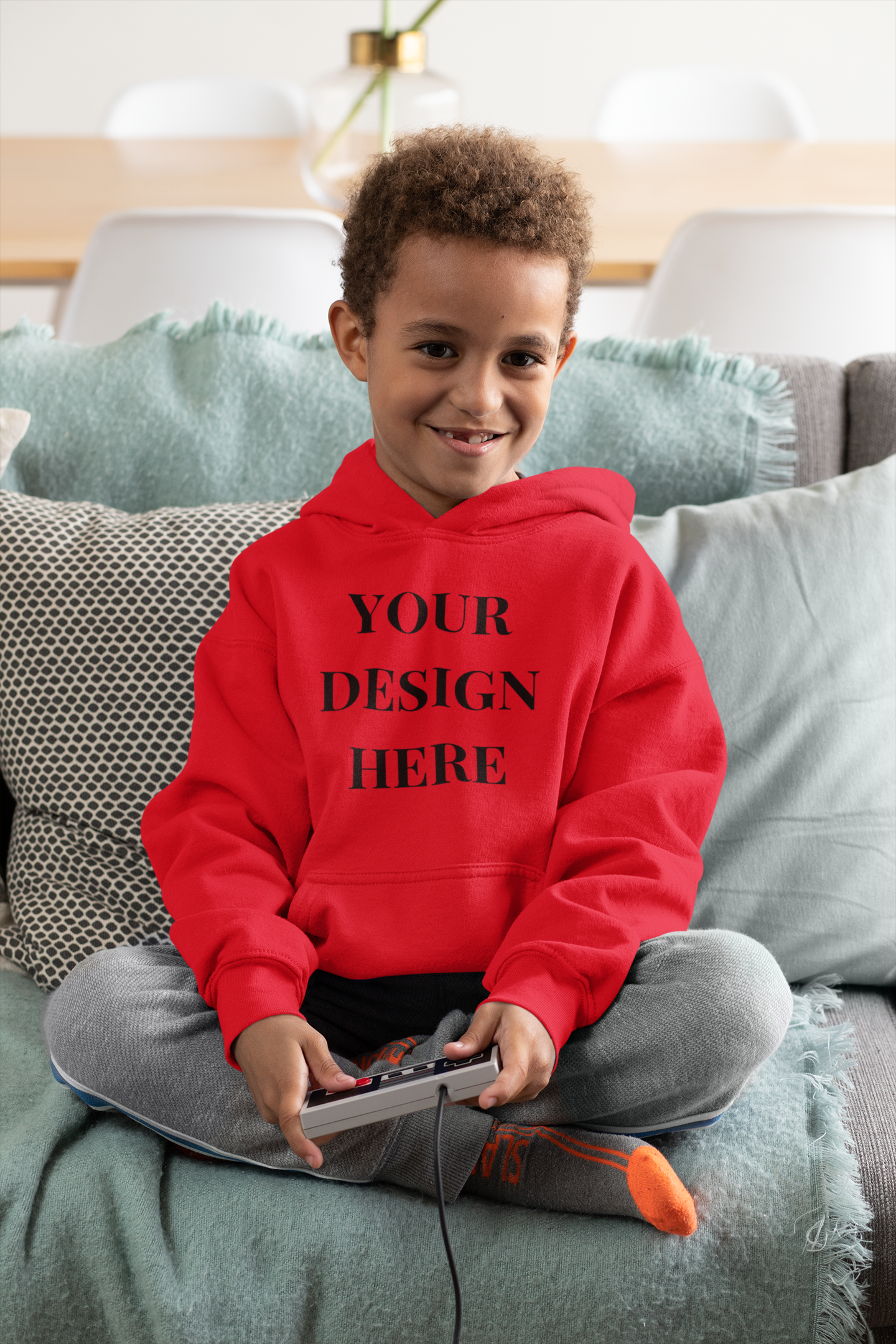 'Your Design Here' Custom Hoodie  - Graphic Unisex Kids Hoodie