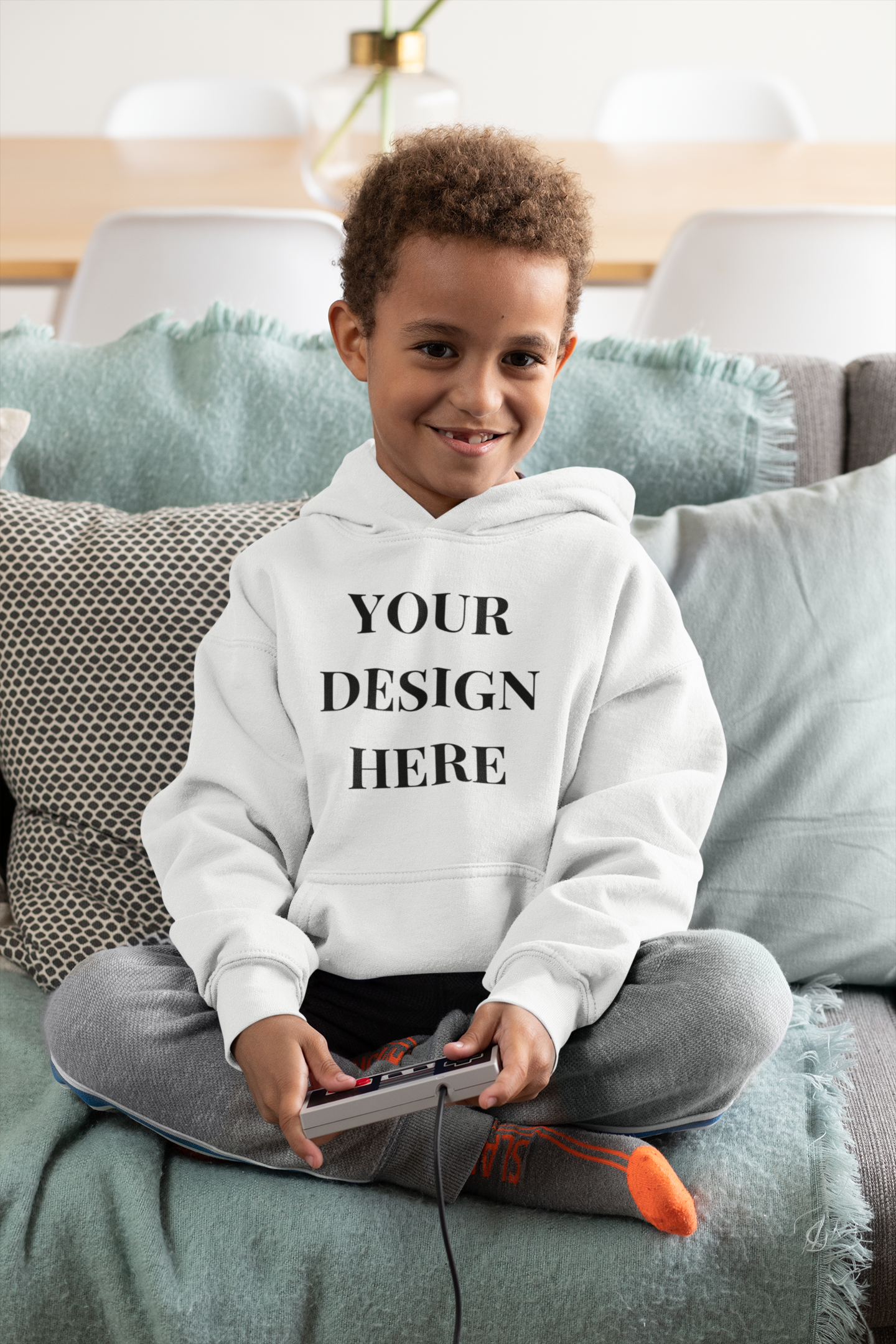 'Your Design Here' Custom Hoodie  - Graphic Unisex Kids Hoodie